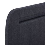 Vidaxl cadre de lit avec led gris foncé tissu 90 x 200 cm