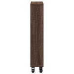 vidaXL Chariot de rangement étroit chêne marron bois d'ingénierie