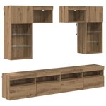 vidaXL Meubles TV muraux 6 Pièces Bois Ancien 100 x 30 x 40 cm