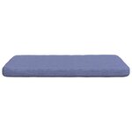 vidaXL Coussins de siège 4 Pièces Bleu denim 40 x 40 x 3 cm tissu