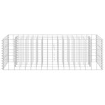 vidaXL Lit surélevé à gabion Acier galvanisé 90x30x30 cm