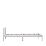 vidaXL Cadre de lit sans matelas blanc bois massif 100x200 cm