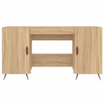 vidaXL Bureau chêne sonoma 140x50x75 cm bois d'ingénierie