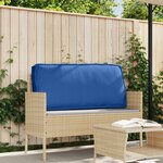 vidaXL Coussin pour assise / dossier de palette avec oreiller Bleu royal