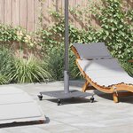 vidaXL Socles de parasol d'extérieur Bois foncé 45 x 45 x 31.5 cm