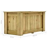 Vidaxl jardinière surélevée 100x50x50 cm bois de pin imprégné