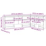 vidaXL Tête de lit de rangement Bois ancien 160 cm Bois d'ingénierie