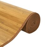 vidaXL Tapis rectangulaire naturel 80x100 cm bambou