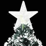 vidaXL Arbre de Noël pré-éclairé avec support 120 cm fibre optique