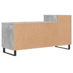 vidaXL Meuble TV Gris béton 100x35x55 cm Bois d'ingénierie