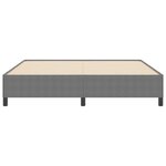 vidaXL Cadre de lit Gris clair 180 x 200 cm Tissu en velours côtelé