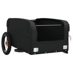 vidaXL Remorque de vélo noir 30 kg fer