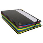 Trieur Rigide Ordonator Dos Extensible 7 Compartiments Noir - Couleurs Assorties - X 6 - Exacompta