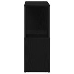Bibliothèque vidaXL Noire en Chêne 60x24x63 cm en Bois d'Ingénierie