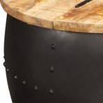 vidaXL Table basse ronde 53x43 cm Bois de manguier massif