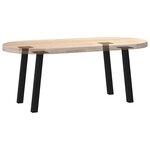 vidaXL Pieds de table basse 4 pièces Noir 42 cm Acier