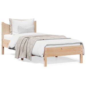 vidaXL Cadre de lit sans matelas 75x190 cm bois de pin massif