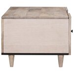 vidaXL Table basse Beige 100 x 54 x 40 cm Bois d'acacia massif