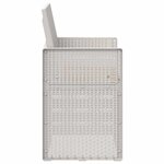 vidaXL Chaises de jardin salle à manger 2 Pièces Blanc et taupe PP