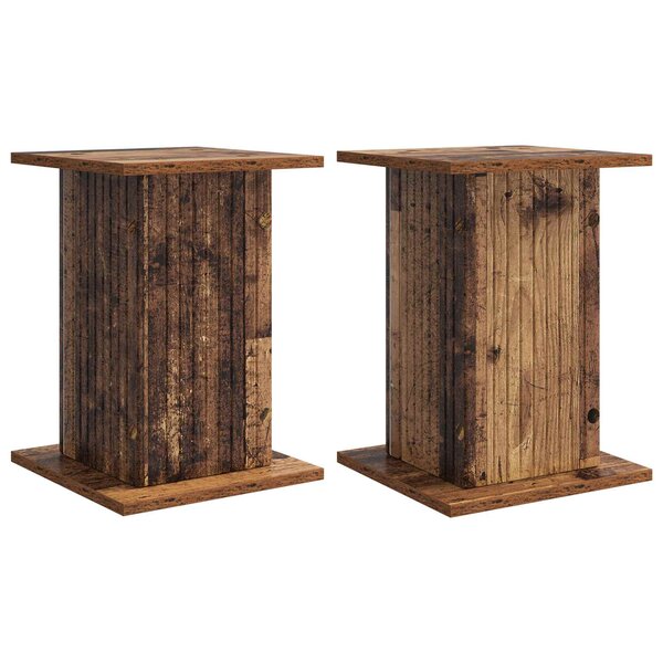 vidaXL Support de Plante 2 pc Bois ancien 30 5 x 30 x 43 cm