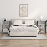 vidaXL Cabinet de chevet Sonoma gris 55 x 31 x 76 cm Bois d'ingénierie