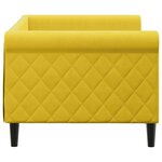 vidaXL Lit de repos sans matelas jaune 80x200 cm velours