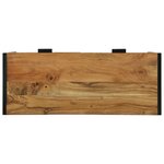 vidaXL Table Console 90x35x75 cm Bois Massif Acacia