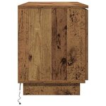 vidaXL Meuble TV avec LED Bois Ancien 100 x 38 x 49 cm