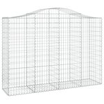 vidaXL Paniers à gabions arqués 6 Pièces 200x50x140/160 cm Fer galvanisé