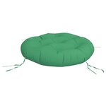 vidaXL Coussin rond vert Ø 60 x11 cm tissu oxford
