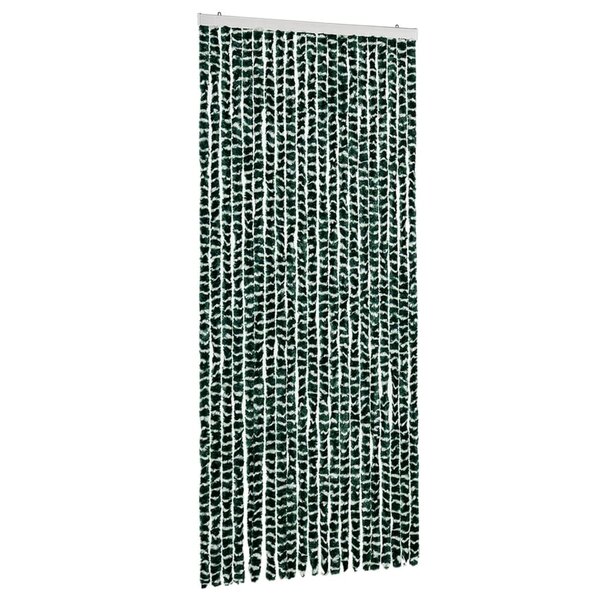 vidaXL Moustiquaire Vert et blanc 90x220 cm Chenille