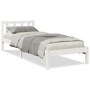 vidaXL Cadre de lit extra long sans matelas 80x220 cm bois massif pin