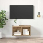 vidaXL Ensemble meuble TV Chêne artisanal 37 x 37 x 72 cm