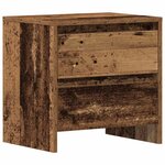 vidaXL Cabinet de chevet avec tiroir Bois ancien 45 x 34 x 44.5 cm