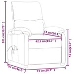 vidaXL Fauteuil de massage Gris clair Tissu