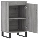 vidaXL Buffets 2 Pièces sonoma gris 40x35x70 cm bois d'ingénierie