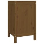 vidaXL Boîte à linge Marron miel 44x44x76 cm Bois massif de pin