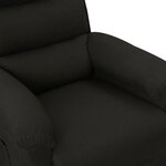 vidaXL Fauteuil inclinable Noir Tissu