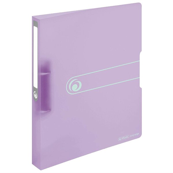 Classeur 2 anneaux 25 mm easy orga to go Pastel Dos de 38 mm Lilas Transparent HERLITZ