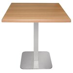 Pied de table carré en inox - bolero -  - inox 400x400x680mm