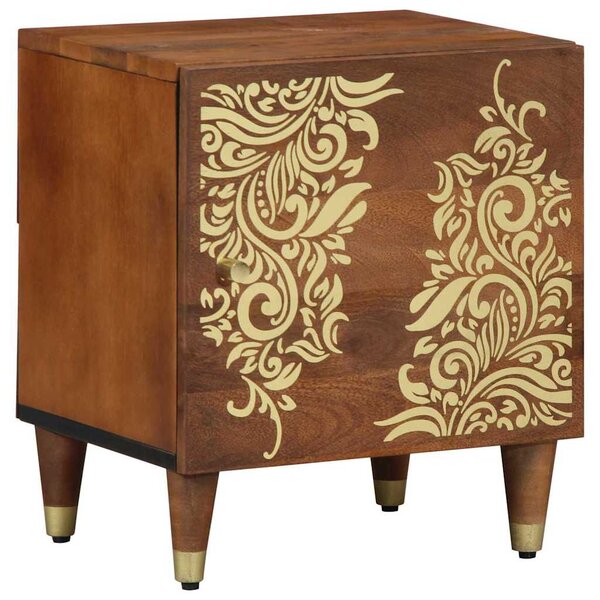 vidaXL Cabinet de chevet marron miel 40 x 33 x 46 cm