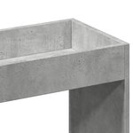 vidaXL Buffet haut gris béton 63x33x140 cm bois d'ingénierie