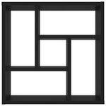 vidaXL Étagère murale Noir 45 1x16x45 1 cm Bois d’ingénierie