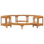 vidaXL Entourage de bain à remous Marron Ø275 cm Bois d'acacia massif