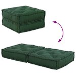 vidaXL Canapé modulaire vert 70x70x36 tissu