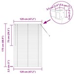 vidaXL Store de Fenêtre avec des rideaux Gris foncé Aluminium