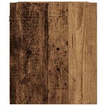 vidaXL Table de chevet murale vieux bois 38x34x40 cm