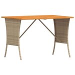 vidaXL Salon de jardin avec coussins 5 Pièces beige résine tressée