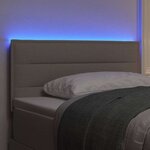 vidaXL Tête de lit LED avec des lumières à LED Taupe 100 cm tissu