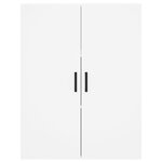 vidaXL Buffet haut Blanc 69 5x34x180 cm Bois d'ingénierie